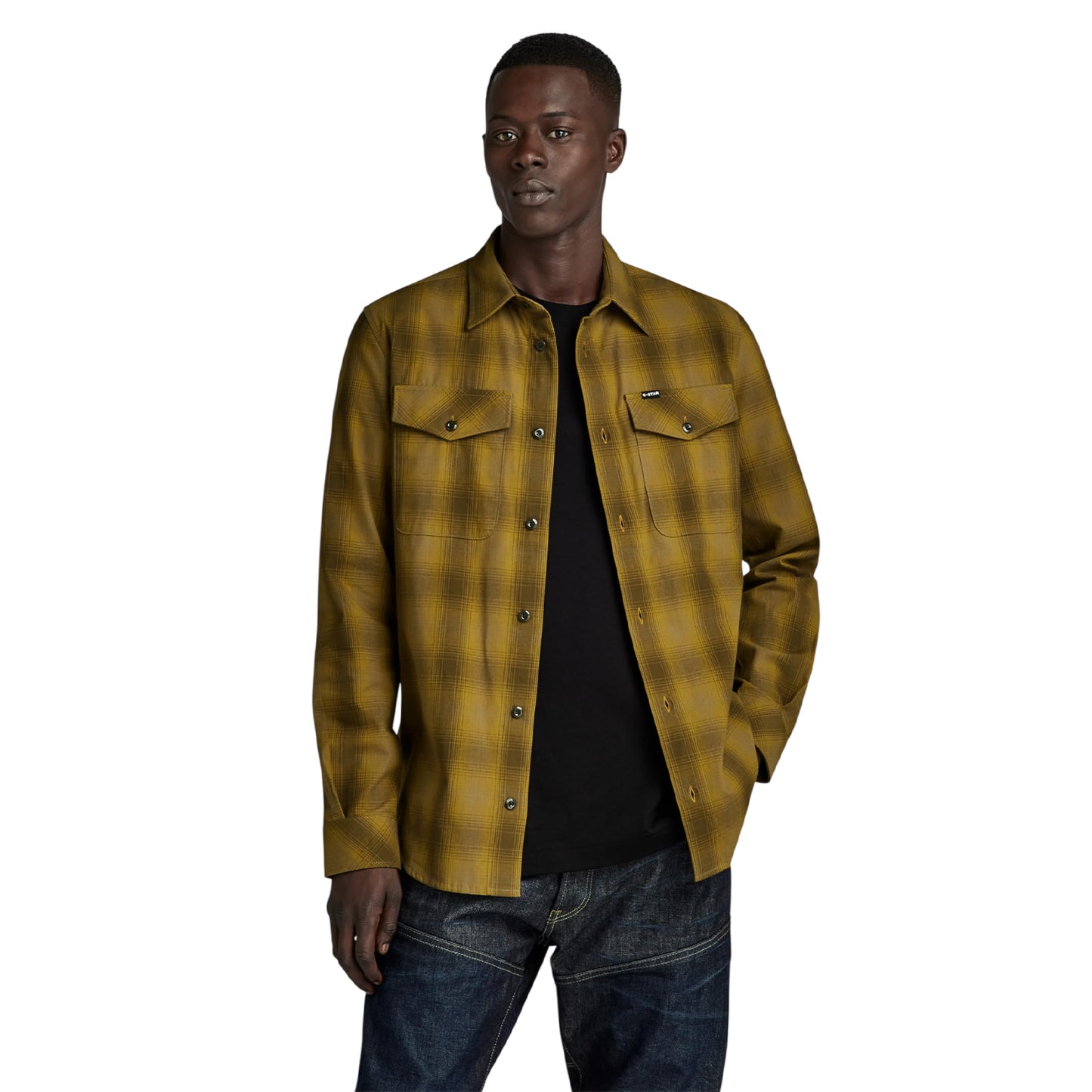 Brown - Side - G-Star Mens Marine Shirt