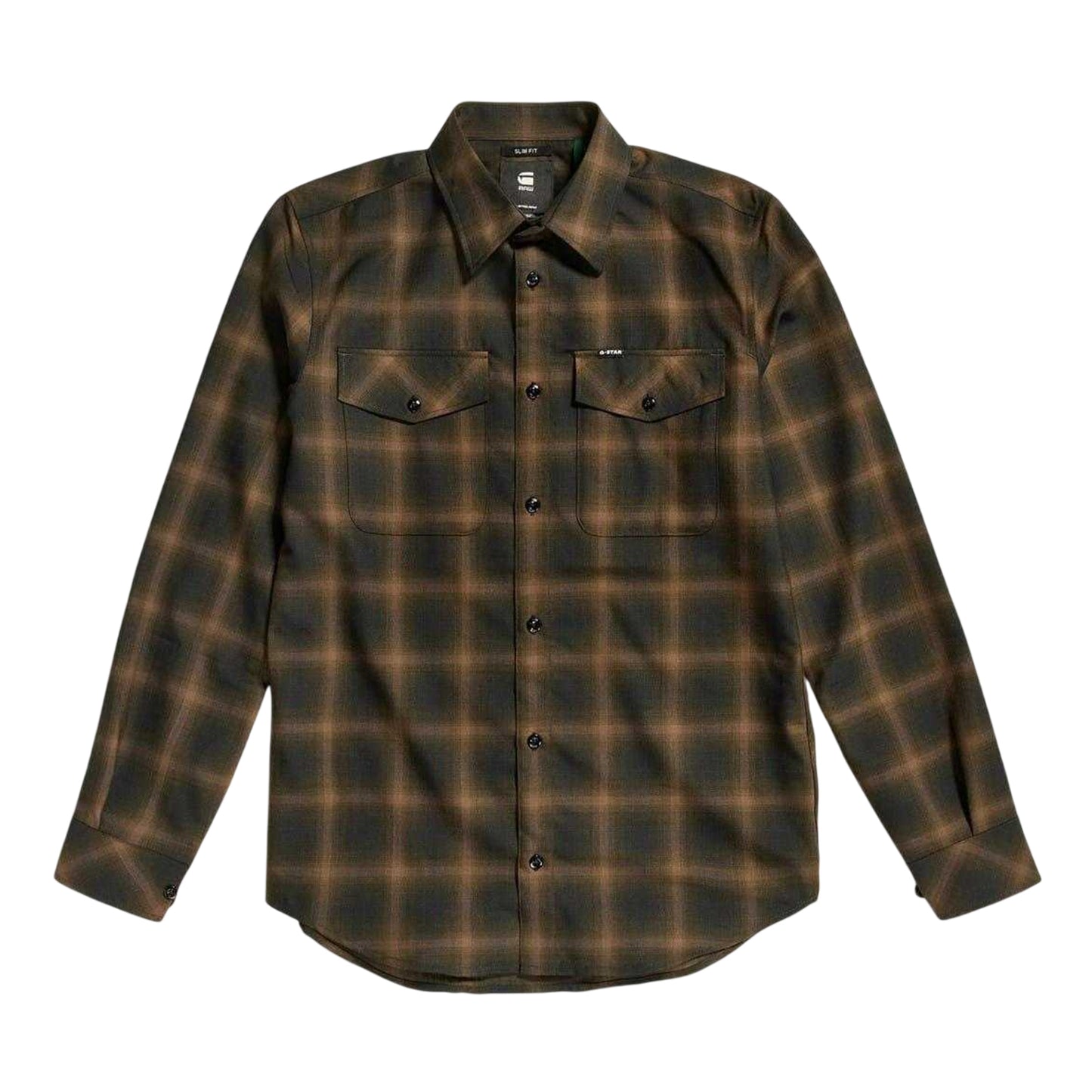 Grey - Front - G-Star Mens Marine Shirt