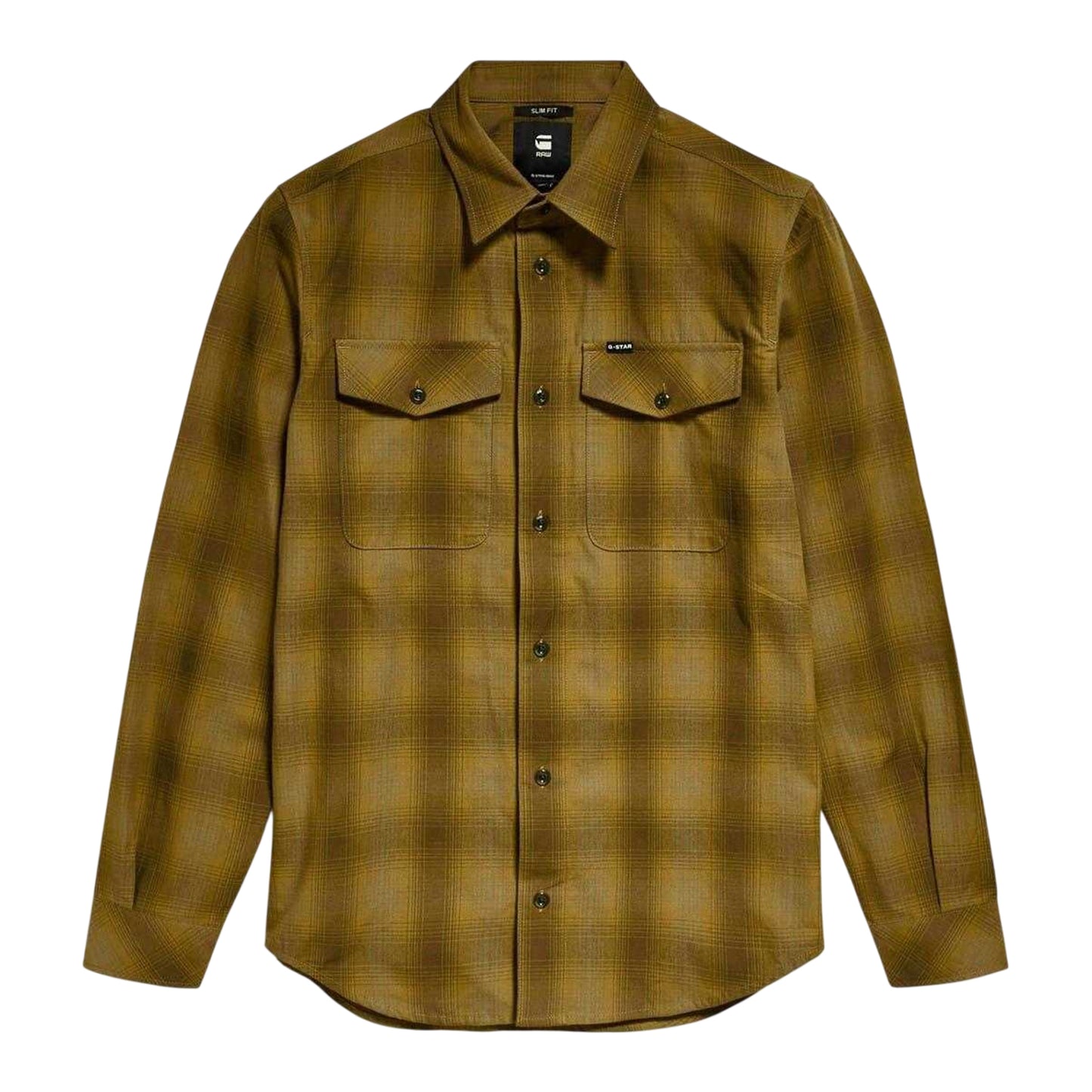Brown - Front - G-Star Mens Marine Shirt