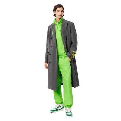 Lime Green - Back - Lacoste Mens Woven Tracksuit Bottoms