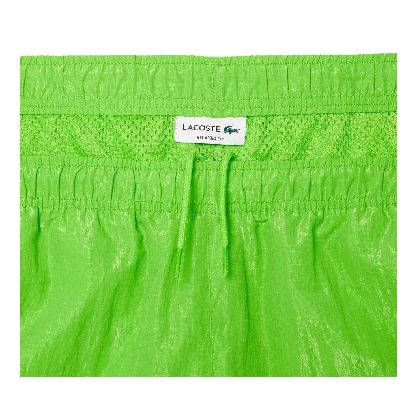 Lime Green - Side - Lacoste Mens Woven Tracksuit Bottoms