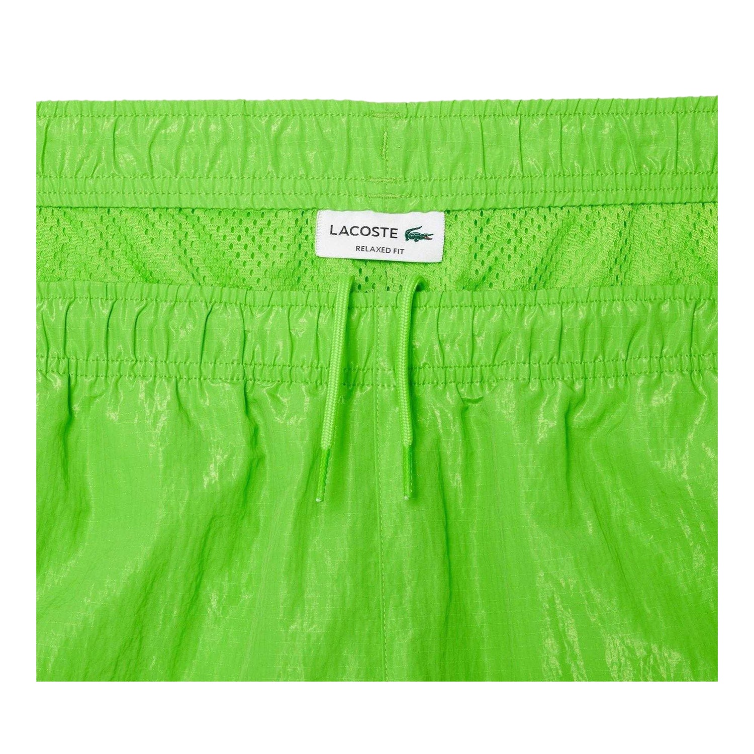 Lime Green - Side - Lacoste Mens Woven Tracksuit Bottoms