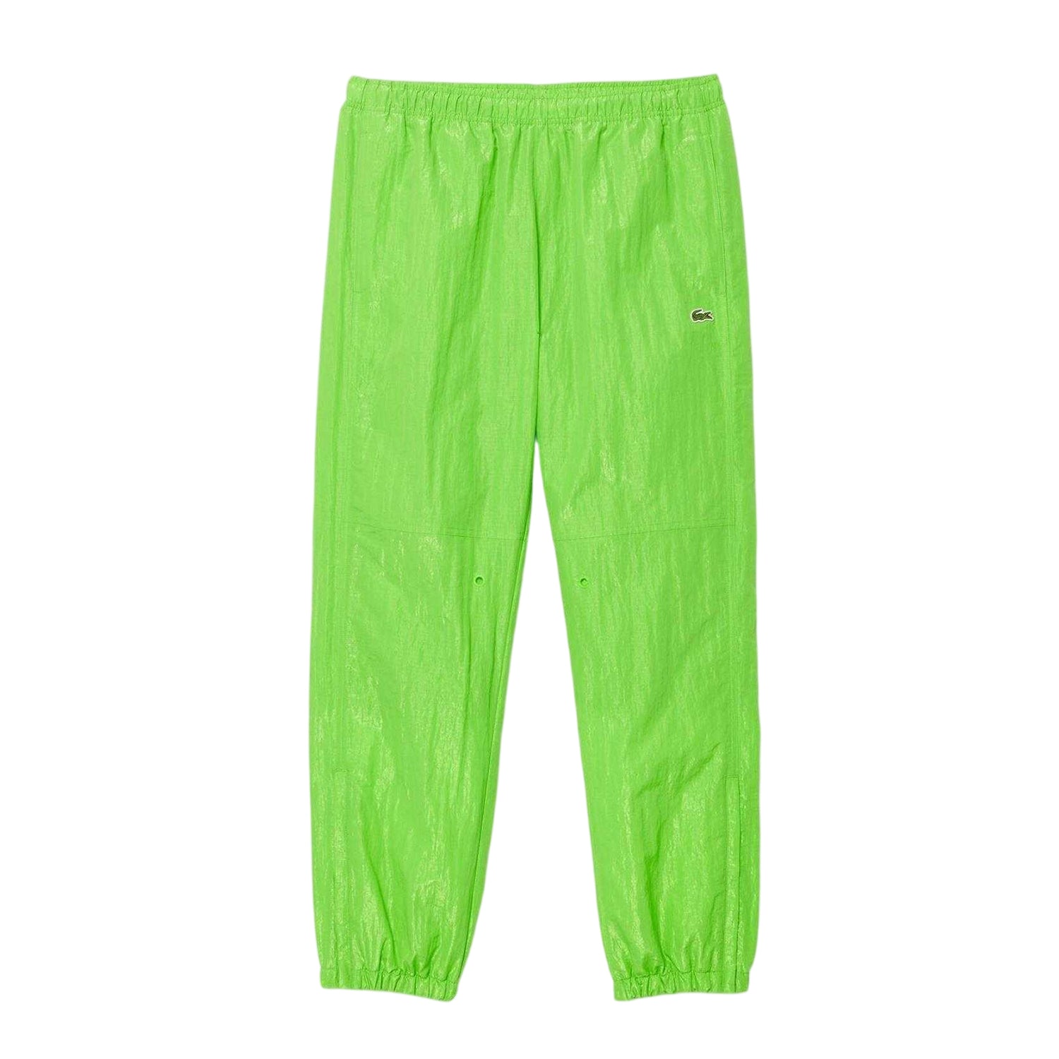 Lime Green - Front - Lacoste Mens Woven Tracksuit Bottoms