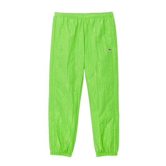 Lime Green - Front - Lacoste Mens Woven Tracksuit Bottoms