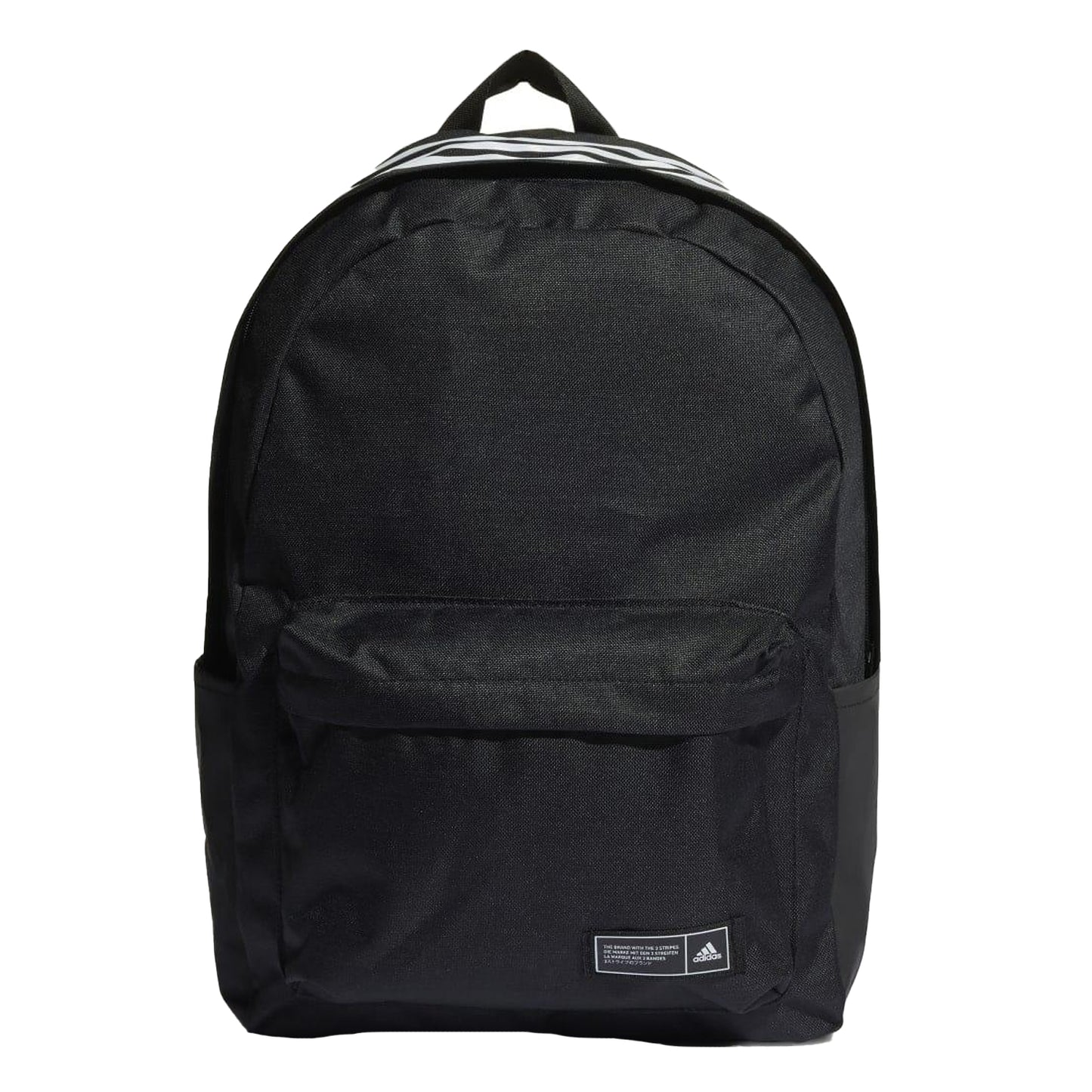 Black-White - Front - Adidas Classic 3 Stripes Backpack
