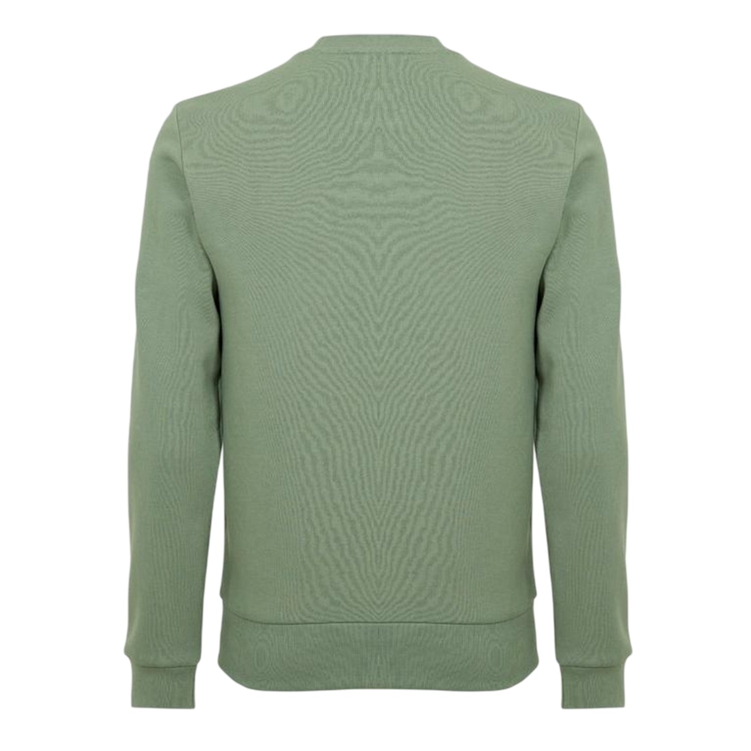 Thyme Green - Back - Lacoste Mens Embroidered Logo Fleece Crew Neck Sweatshirt