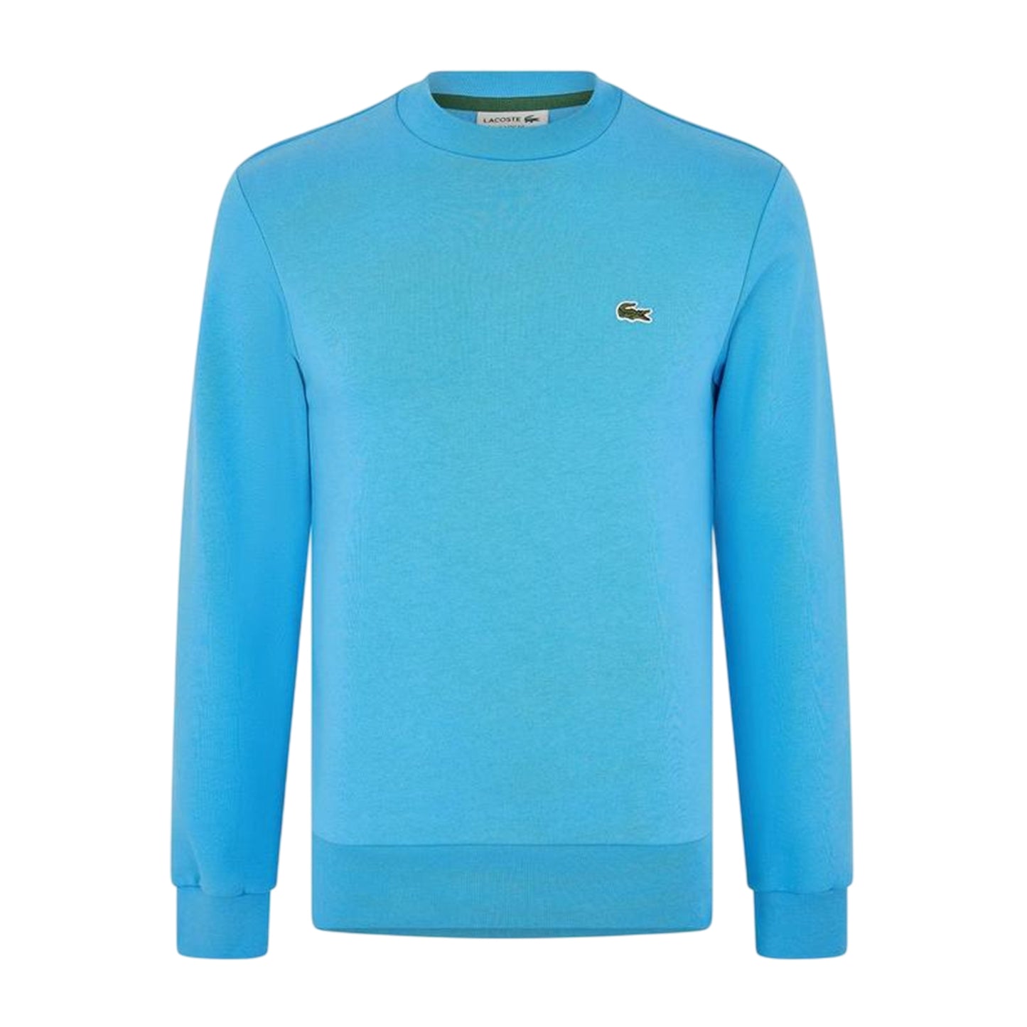 Blue - Front - Lacoste Mens Embroidered Logo Fleece Crew Neck Sweatshirt