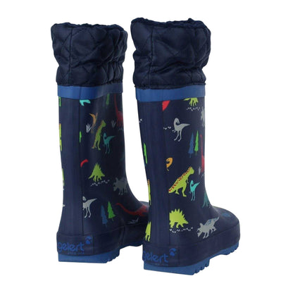 Multicoloured - Back - Gelert Childrens-Kids Dinosaur Wellington Boots
