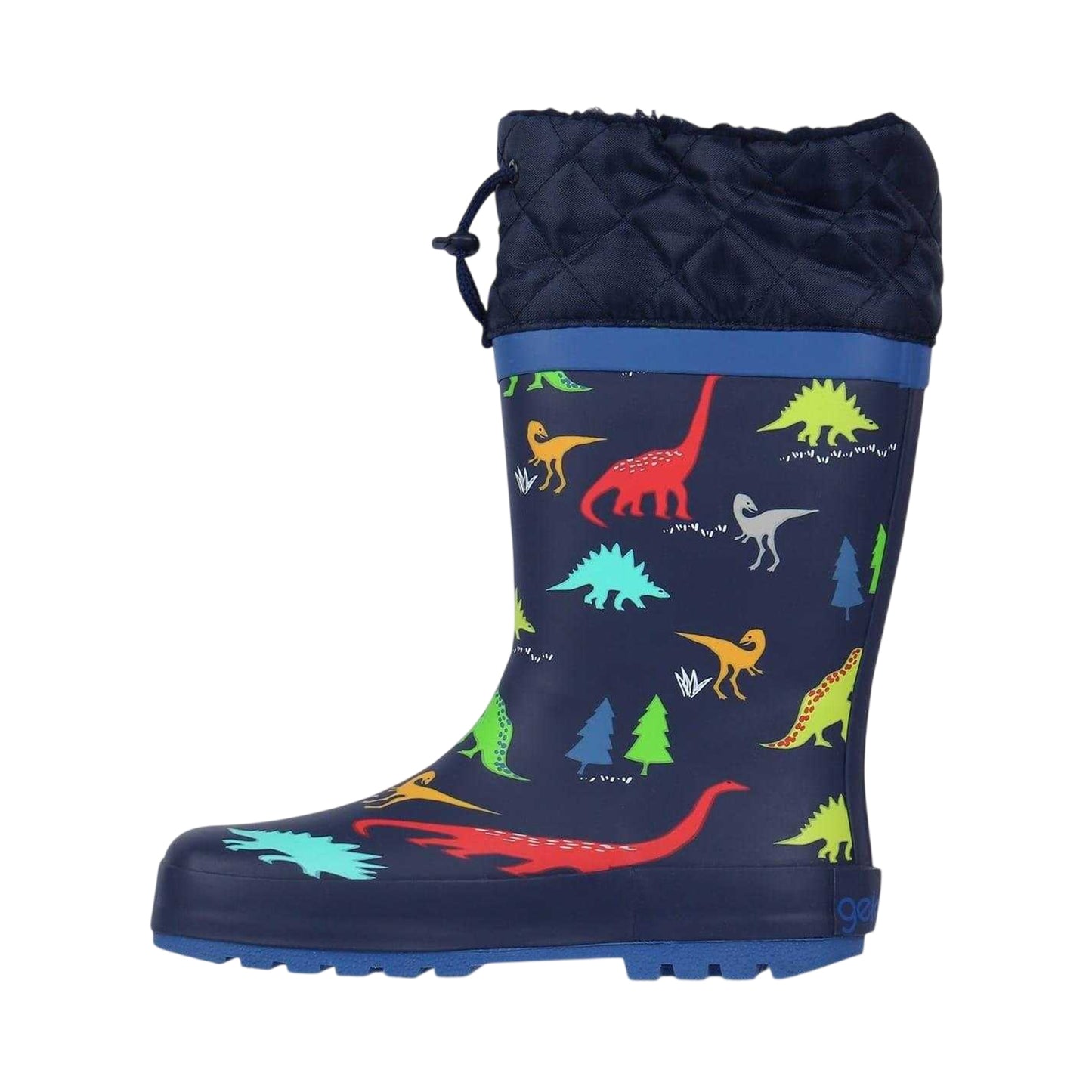 Multicoloured - Side - Gelert Childrens-Kids Dinosaur Wellington Boots
