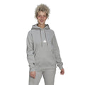 Grey Heather - Side - Adidas Womens-Ladies Oversized Hoodie