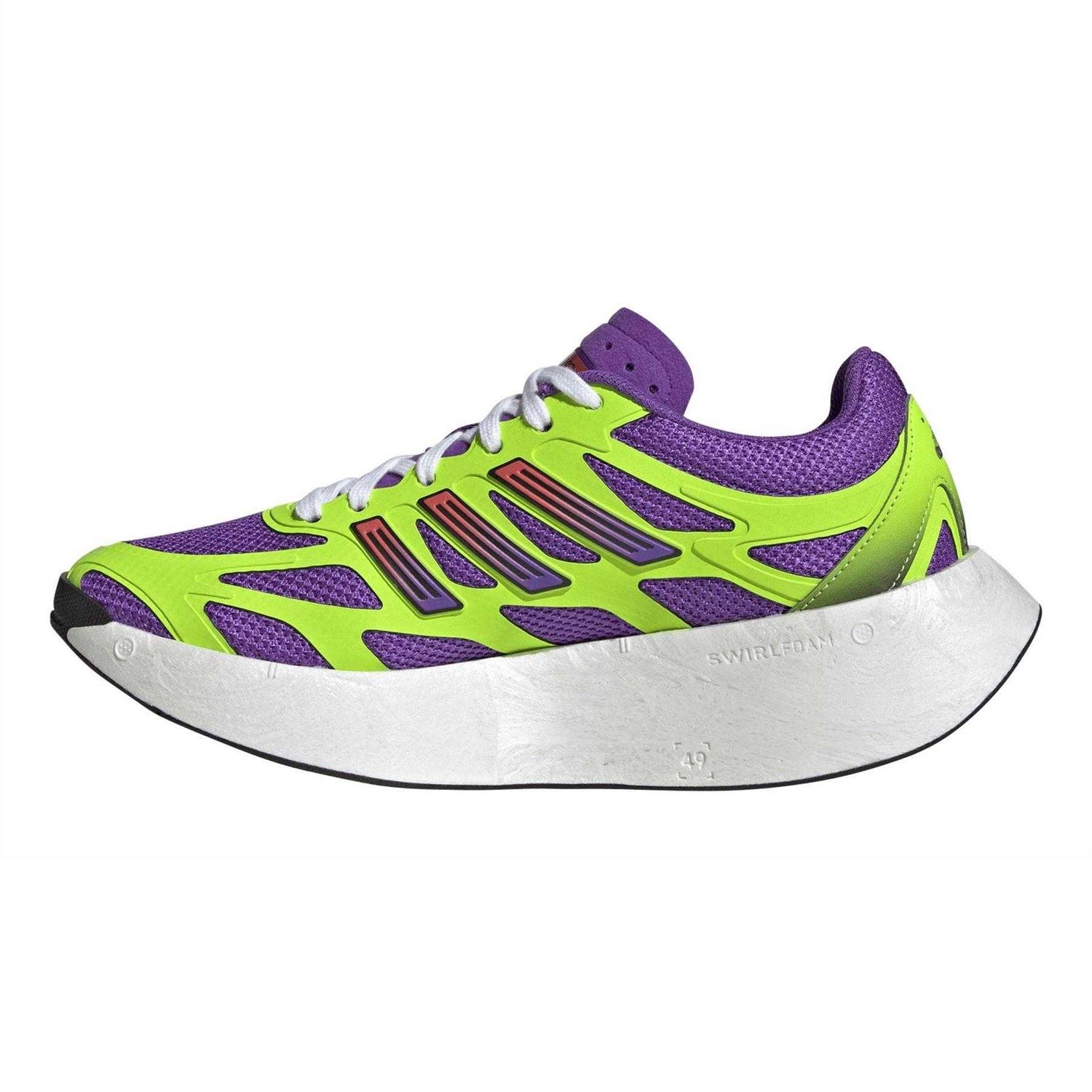 Purple-Green-Metallic Silver - Side - Adidas Womens-Ladies Adizero Aruku Running Trainers