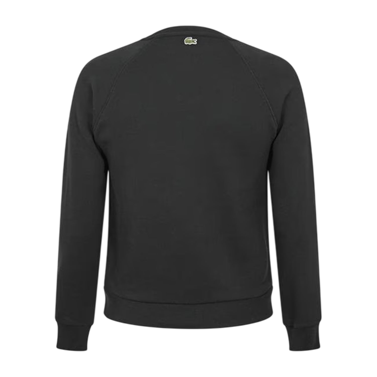 Black - Back - Lacoste Womens-Ladies Embroidered Logo Relaxed Fit Sweatshirt