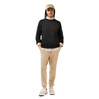 Black - Lifestyle - Lacoste Womens-Ladies Embroidered Logo Relaxed Fit Sweatshirt