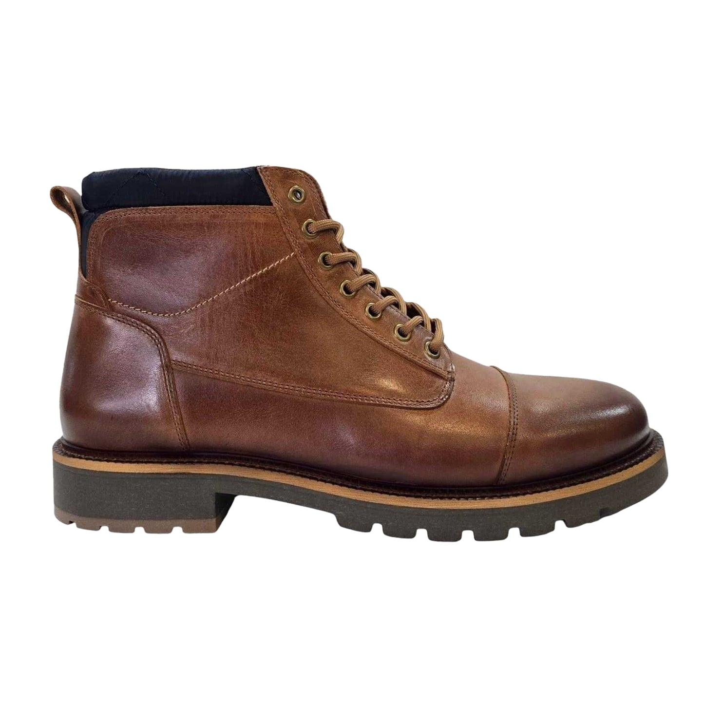 Tan - Front - Firetrap Mens Oman Leather Boots