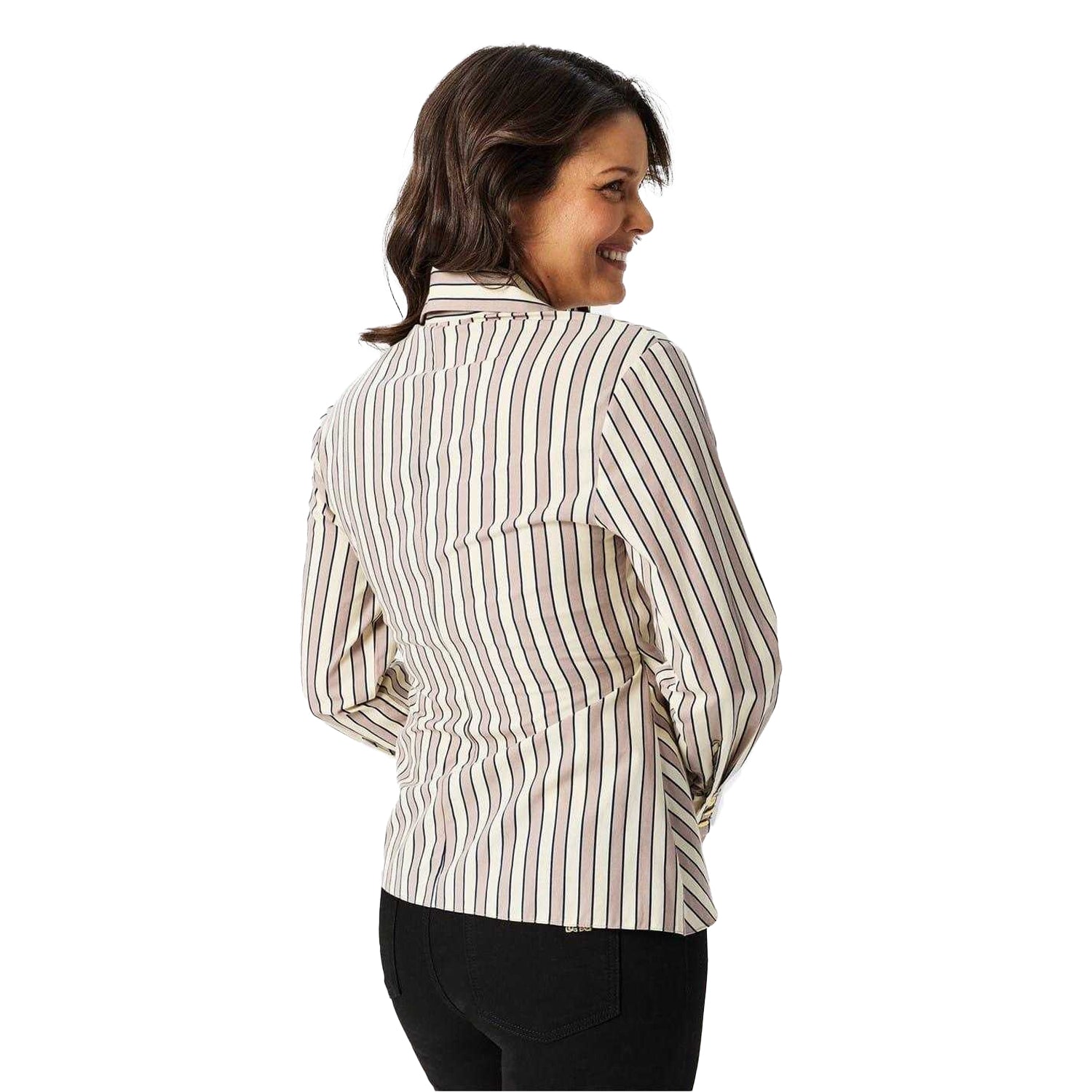Brown - Lifestyle - Biba Womens-Ladies Striped Shirt