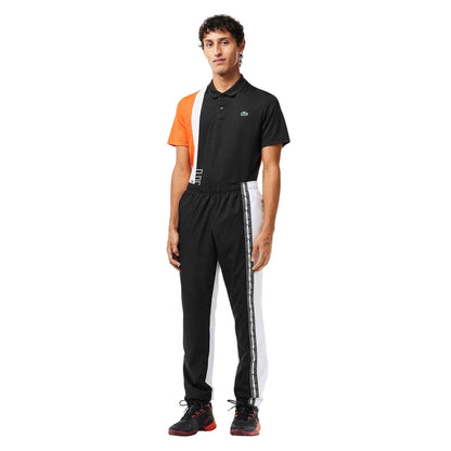 Black-White - Lifestyle - Lacoste Mens Colour Block Tracksuit Bottoms