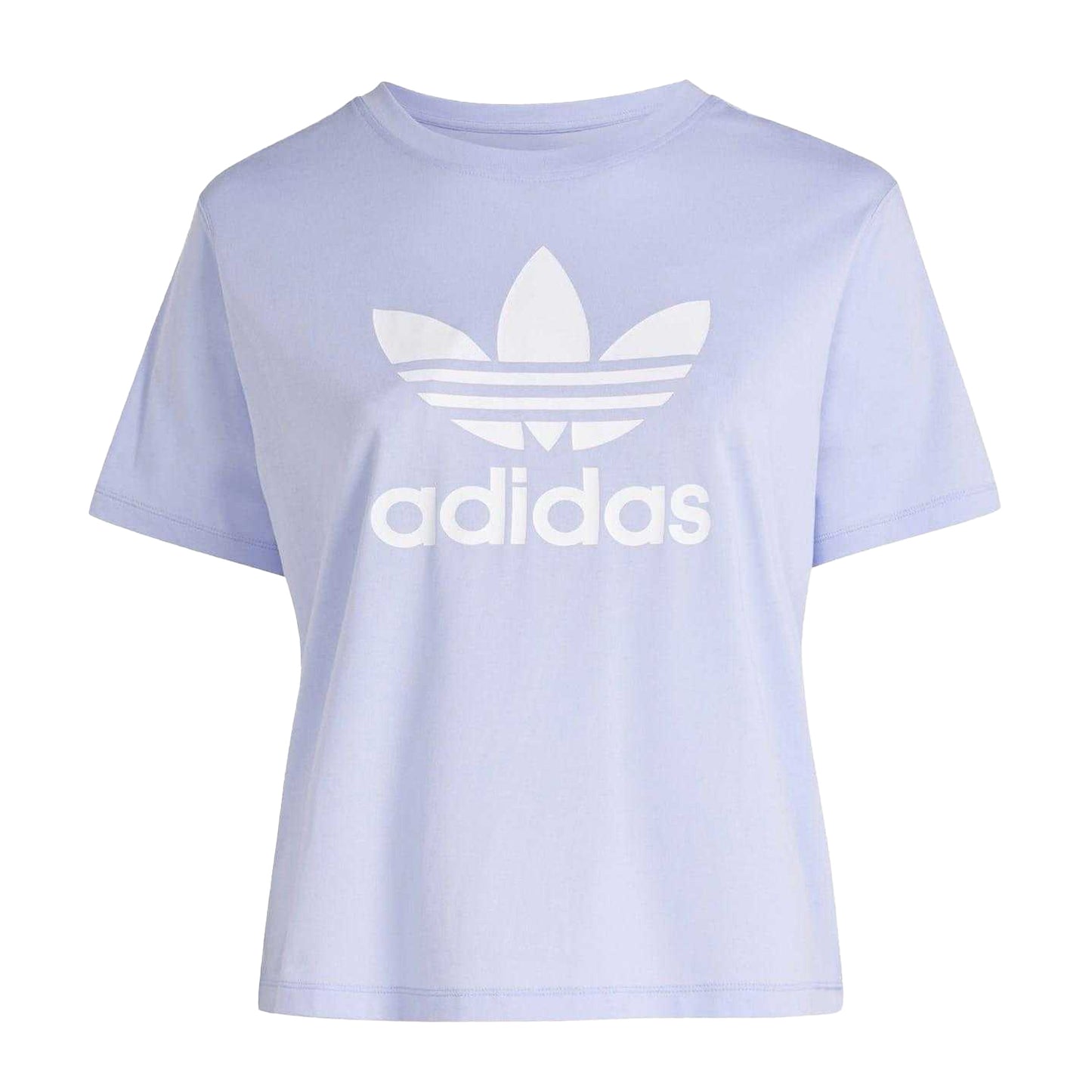 Purple - Front - Adidas Womens-Ladies Originals TRF Boxy T-Shirt