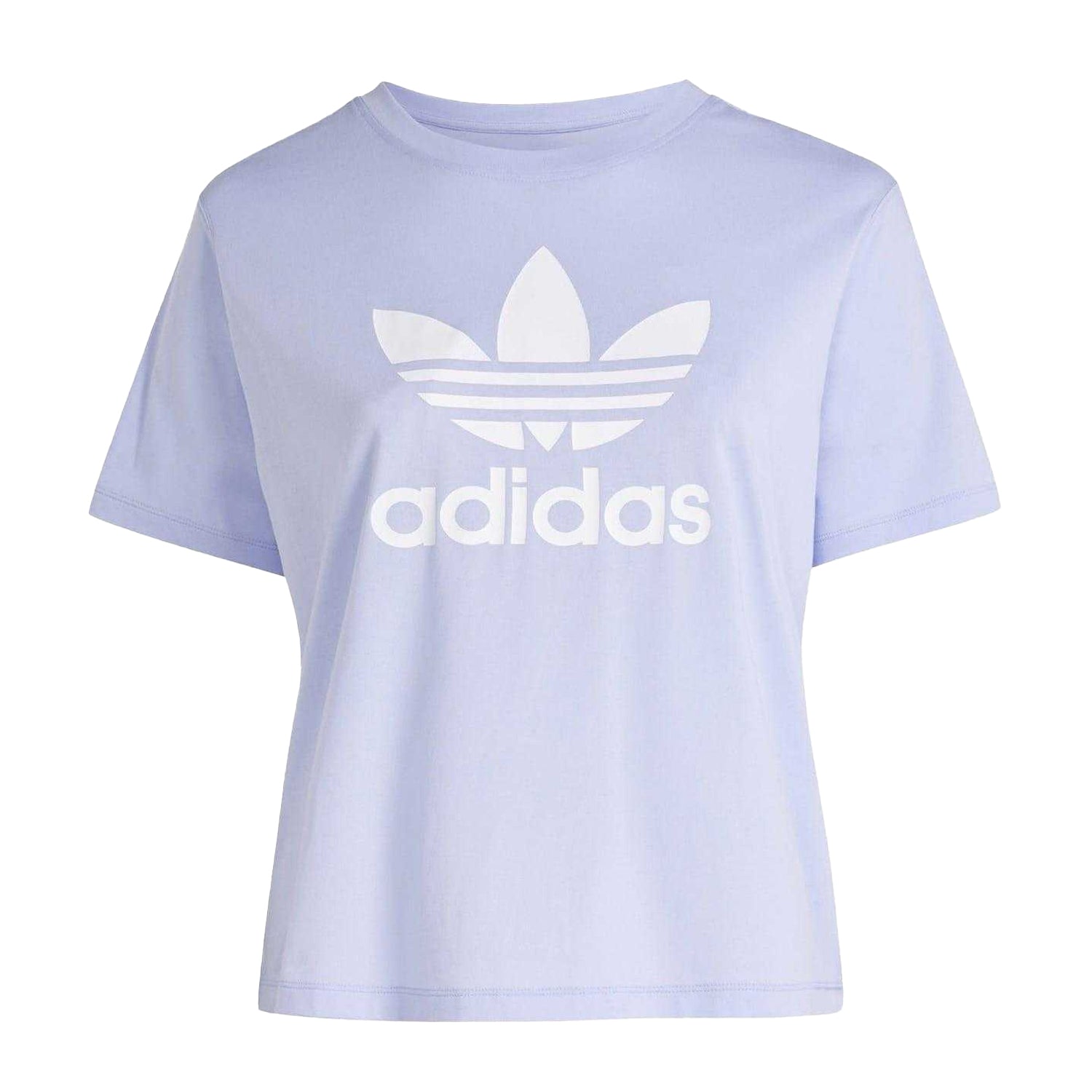 Purple - Front - Adidas Womens-Ladies Originals TRF Boxy T-Shirt