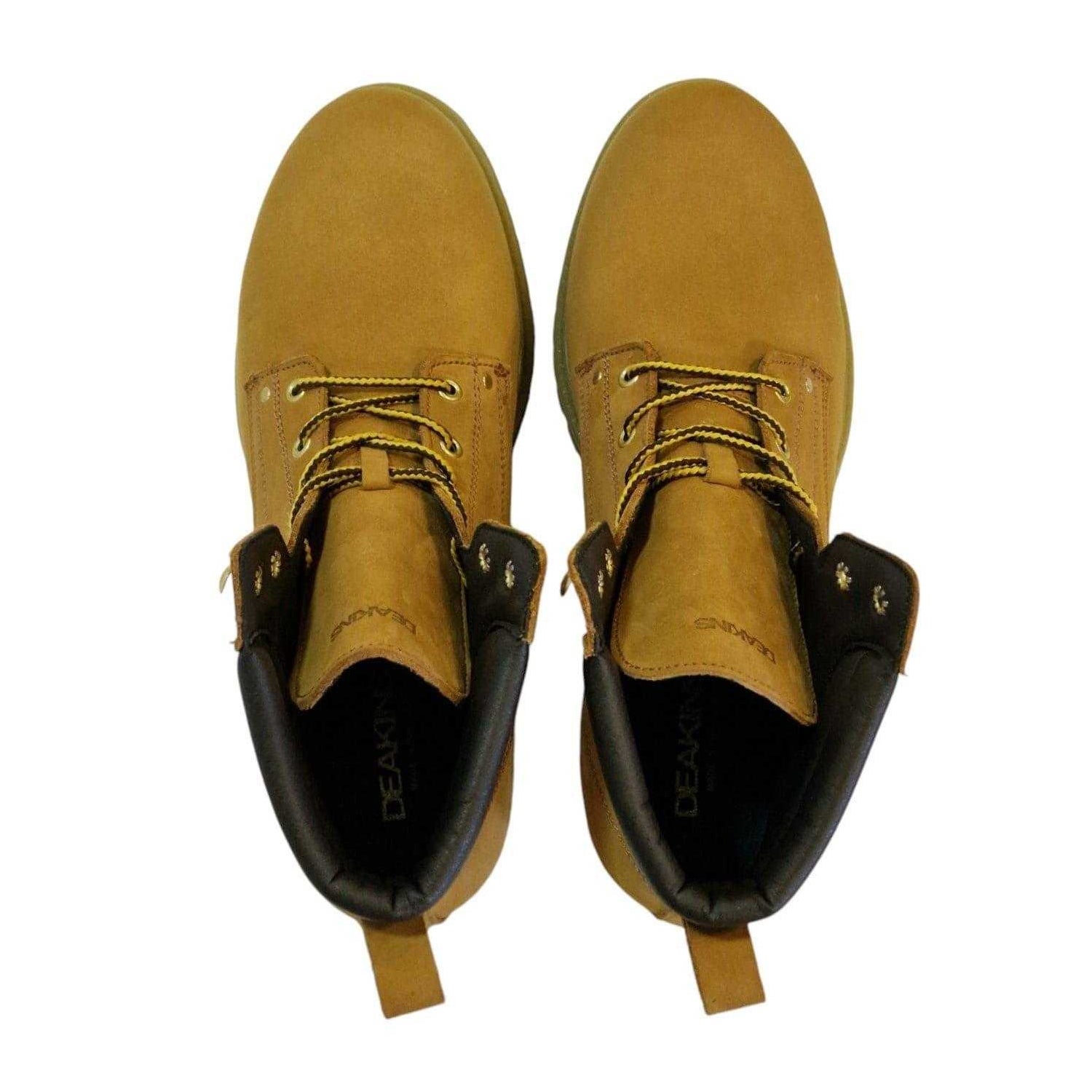 Honey - Lifestyle - Nicholas Deakins Mens Ash Leather Padded Collar Ankle Boots