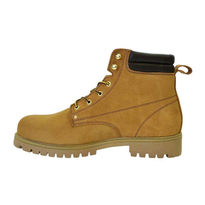 Honey - Side - Nicholas Deakins Mens Ash Leather Padded Collar Ankle Boots