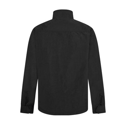 Black - Back - Nicce Mens Relaxed Fit Long-Sleeved Overshirt
