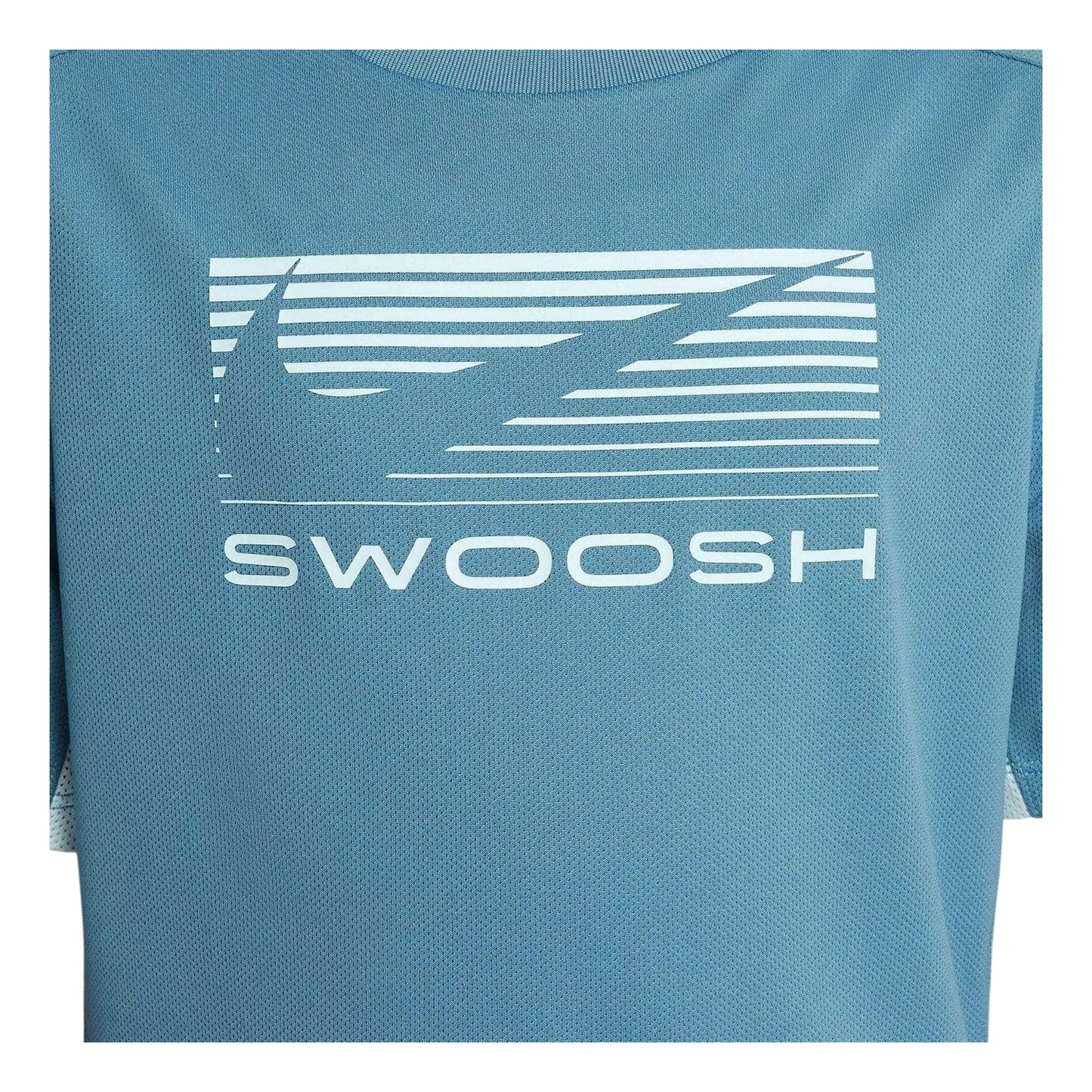 Smokey Blue-Glacier Blue - Side - Nike Boys Swoosh Dri-FIT T-Shirt