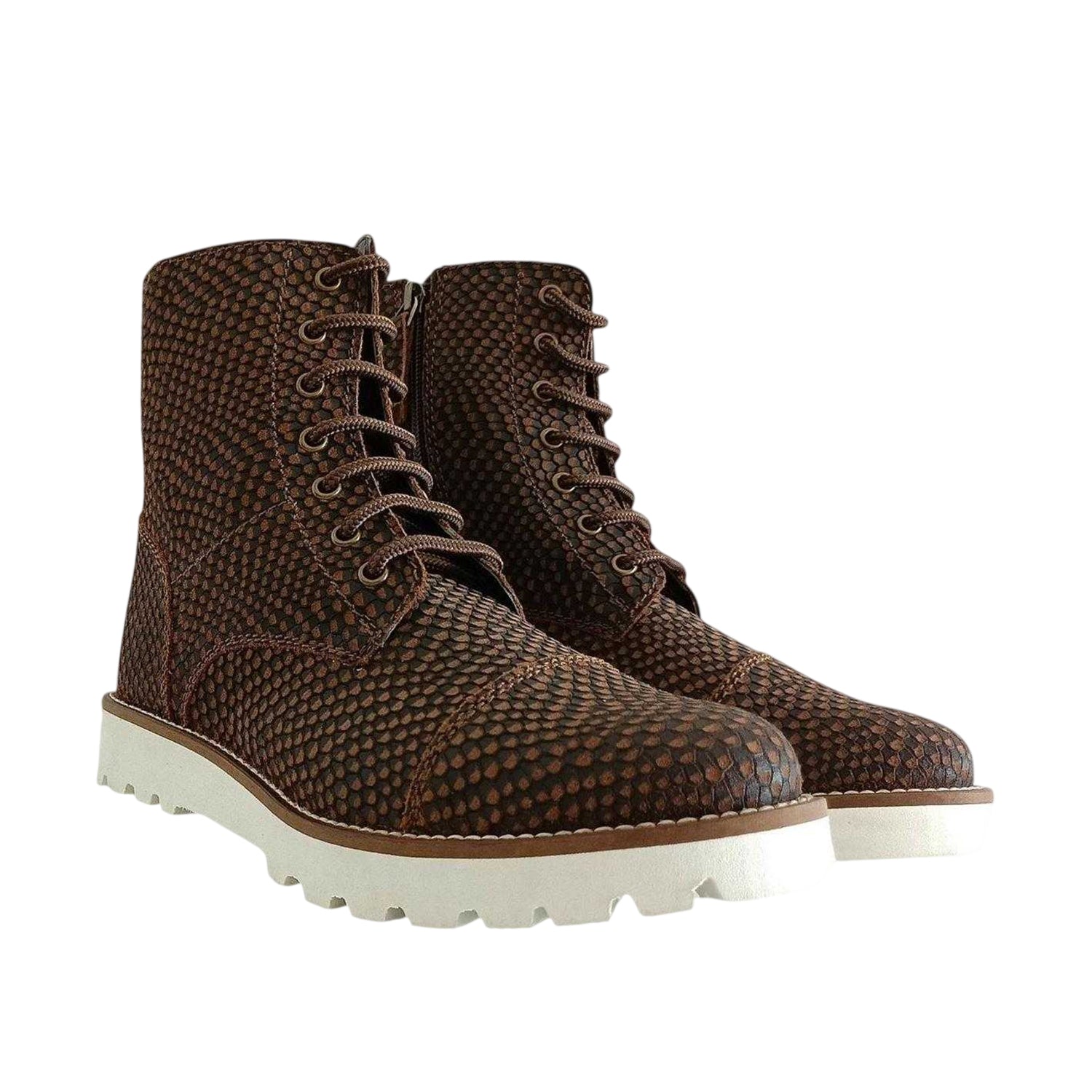 Brown - Lifestyle - Firetrap Womens-Ladies Lizzy Leather Side Zip Ankle Boots