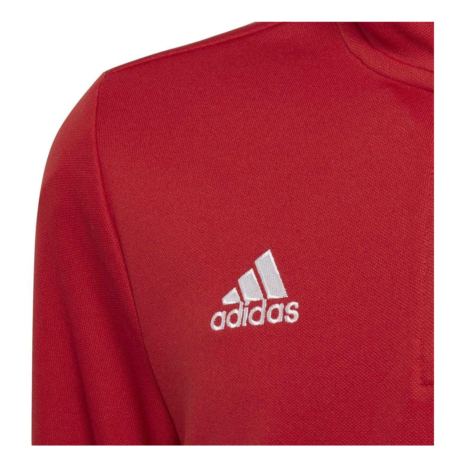 Red - Side - Adidas Childrens-Kids Entrada 22 Recycled Polyester Training Top