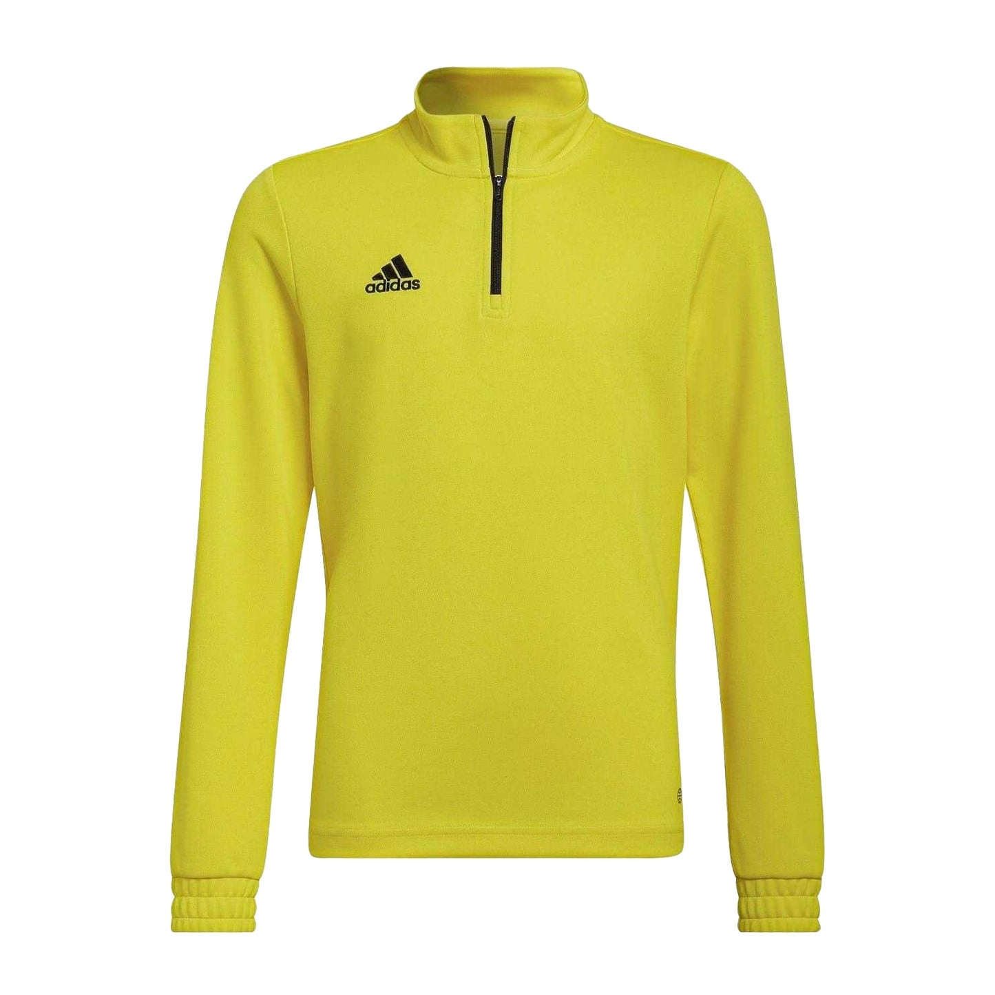 Yellow-Black - Front - Adidas Childrens-Kids Entrada 22 Recycled Polyester Training Top