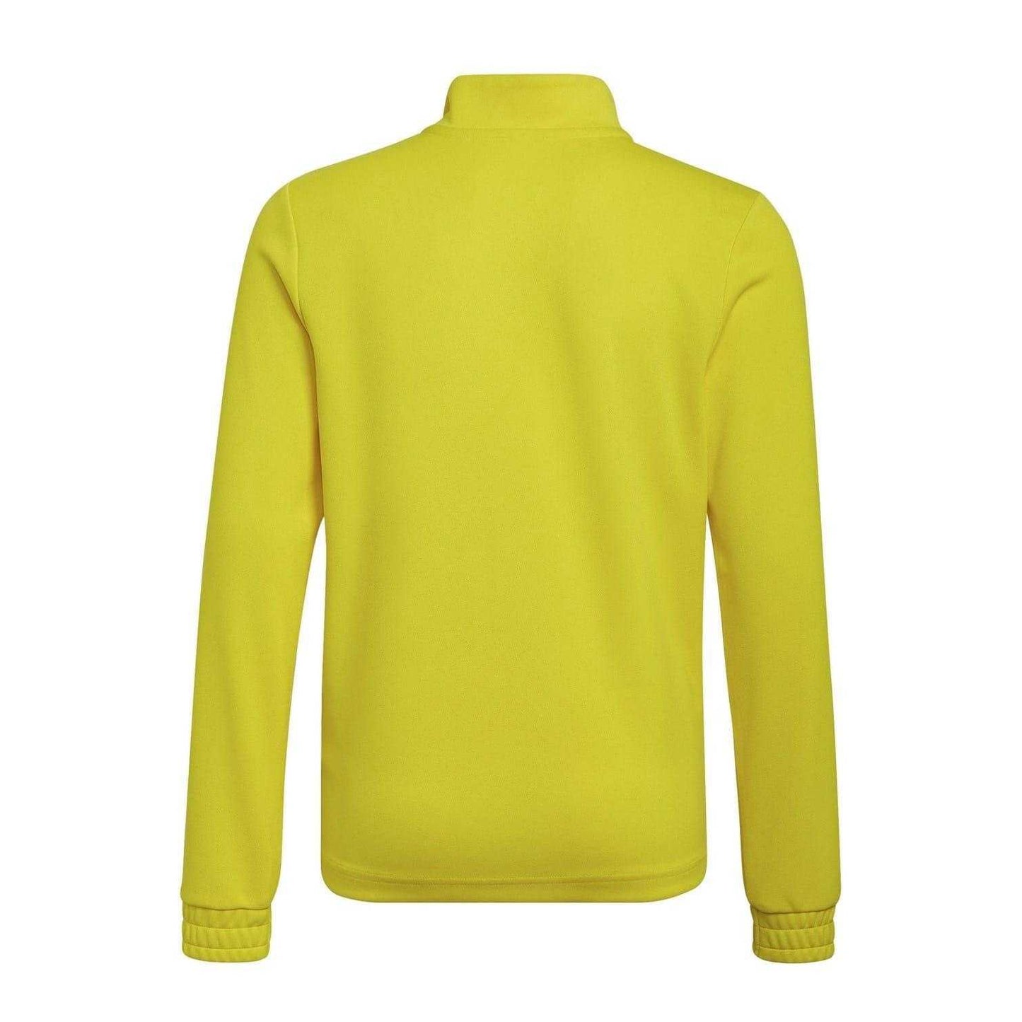 Yellow-Black - Back - Adidas Childrens-Kids Entrada 22 Recycled Polyester Training Top