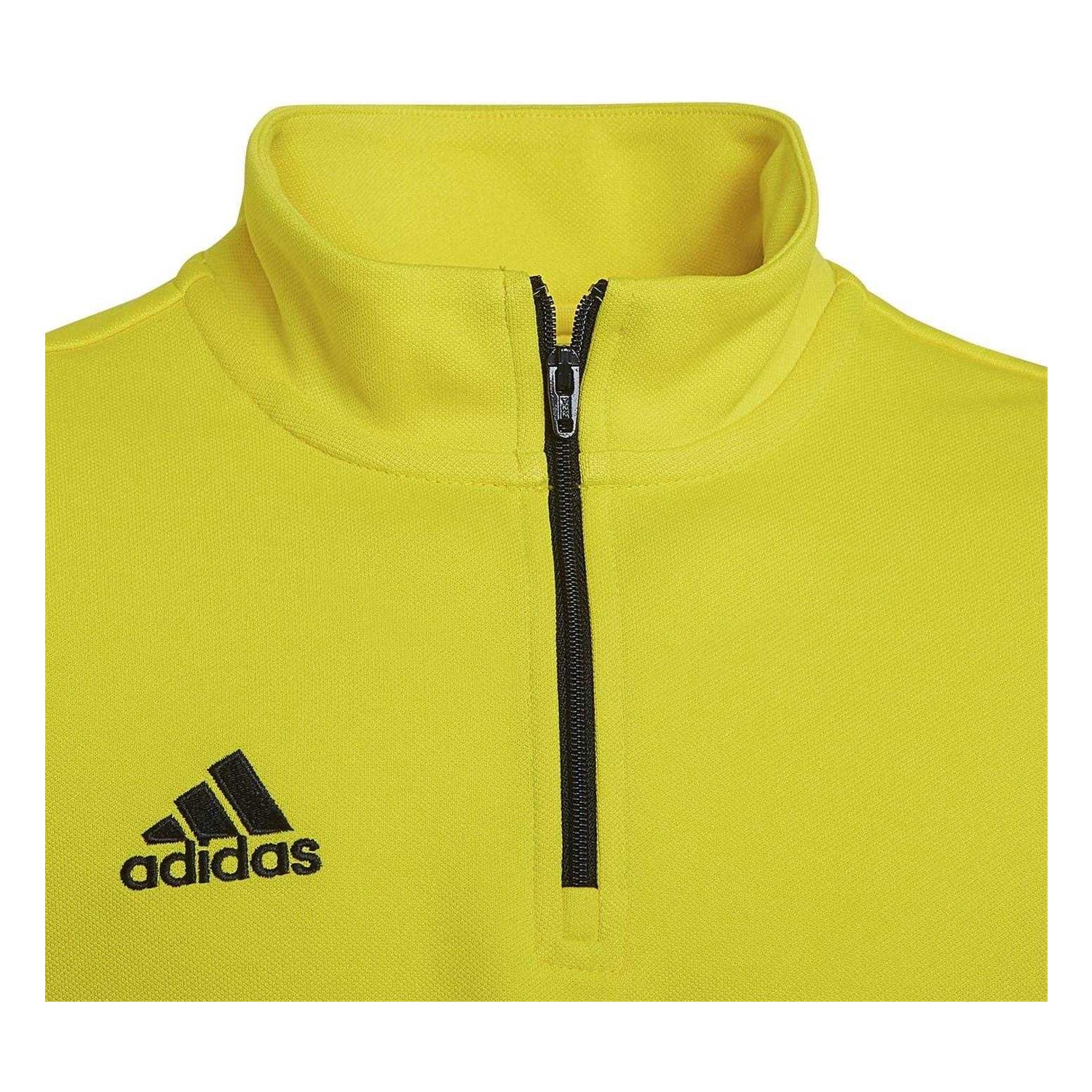 Yellow-Black - Side - Adidas Childrens-Kids Entrada 22 Recycled Polyester Training Top