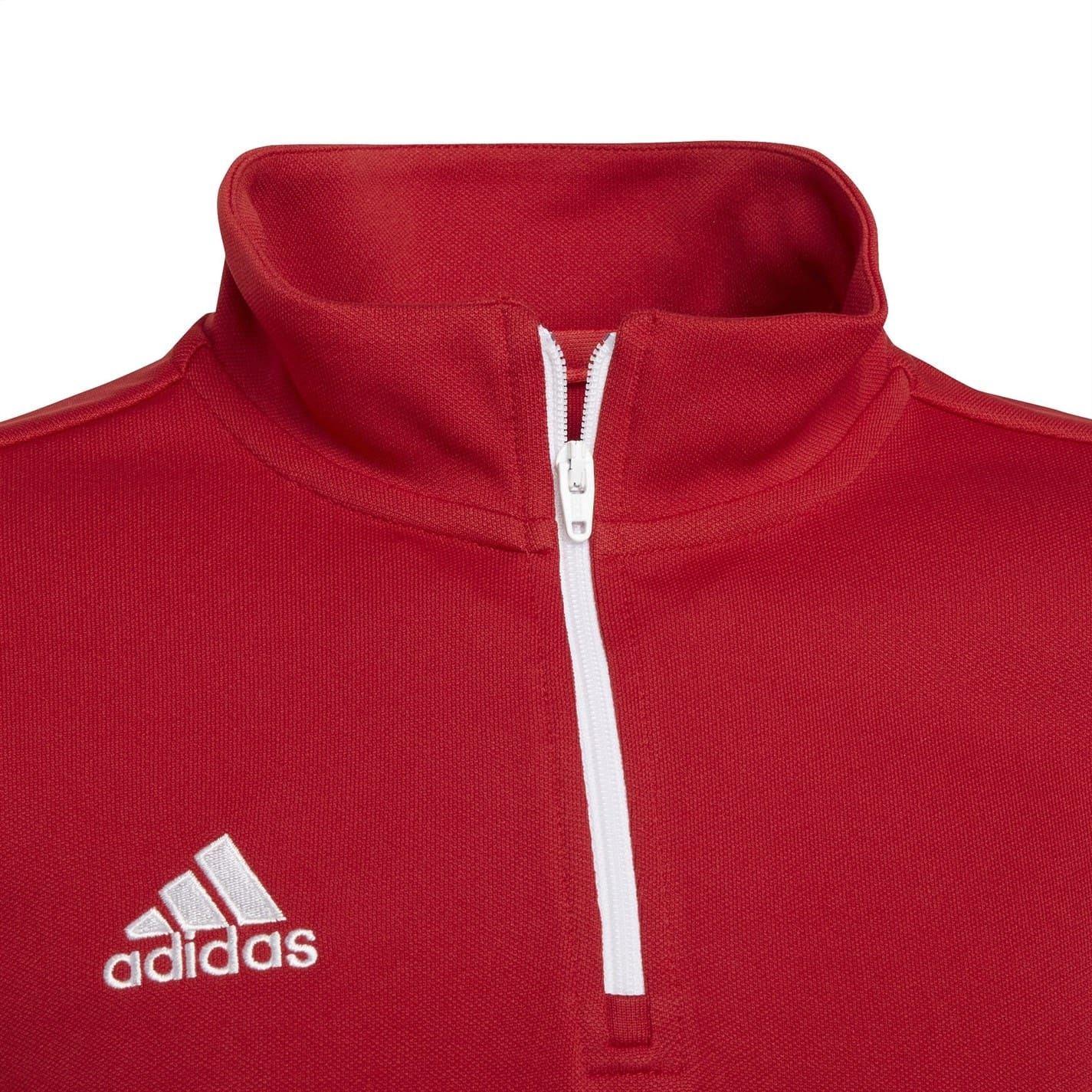 Red Print - Lifestyle - Adidas Childrens-Kids Entrada 22 Recycled Polyester Training Top
