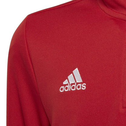 Red Print - Pack Shot - Adidas Childrens-Kids Entrada 22 Recycled Polyester Training Top