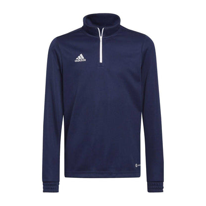 Navy - Front - Adidas Childrens-Kids Entrada 22 Recycled Polyester Training Top