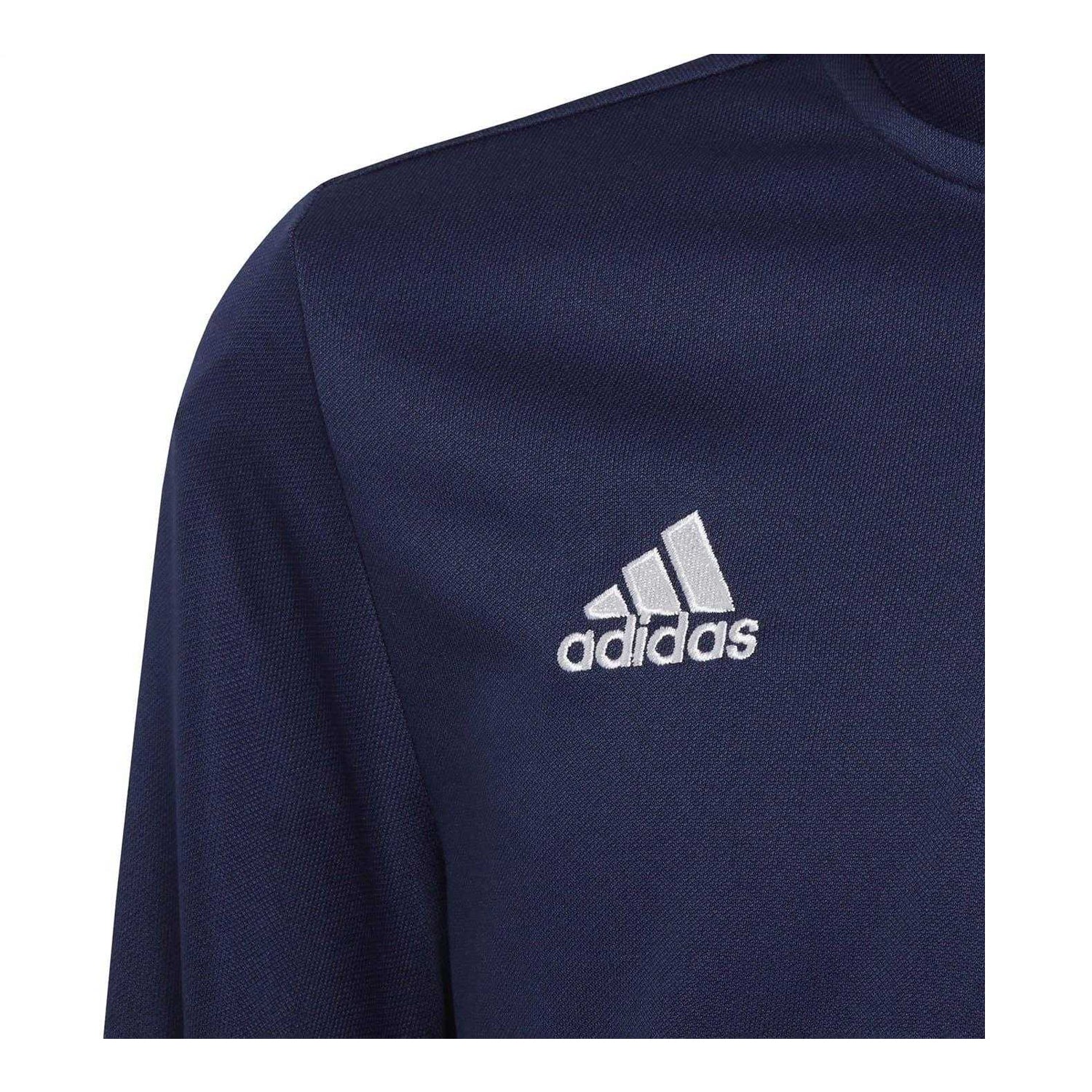 Navy - Side - Adidas Childrens-Kids Entrada 22 Recycled Polyester Training Top