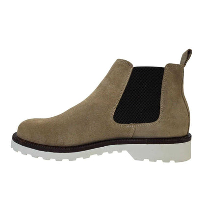 Beige - Lifestyle - Nicholas Deakins Mens Republic Suede Flat Chelsea Boots