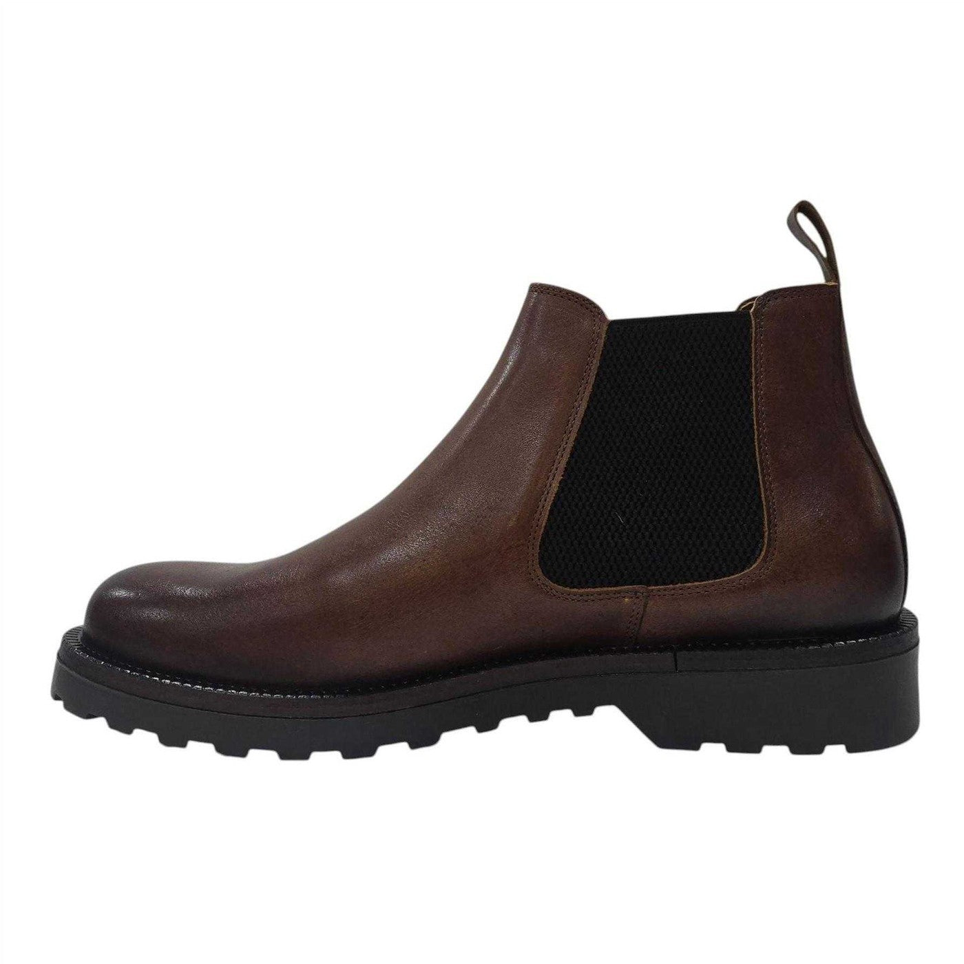 Tan - Lifestyle - Nicholas Deakins Mens Republic Suede Flat Chelsea Boots