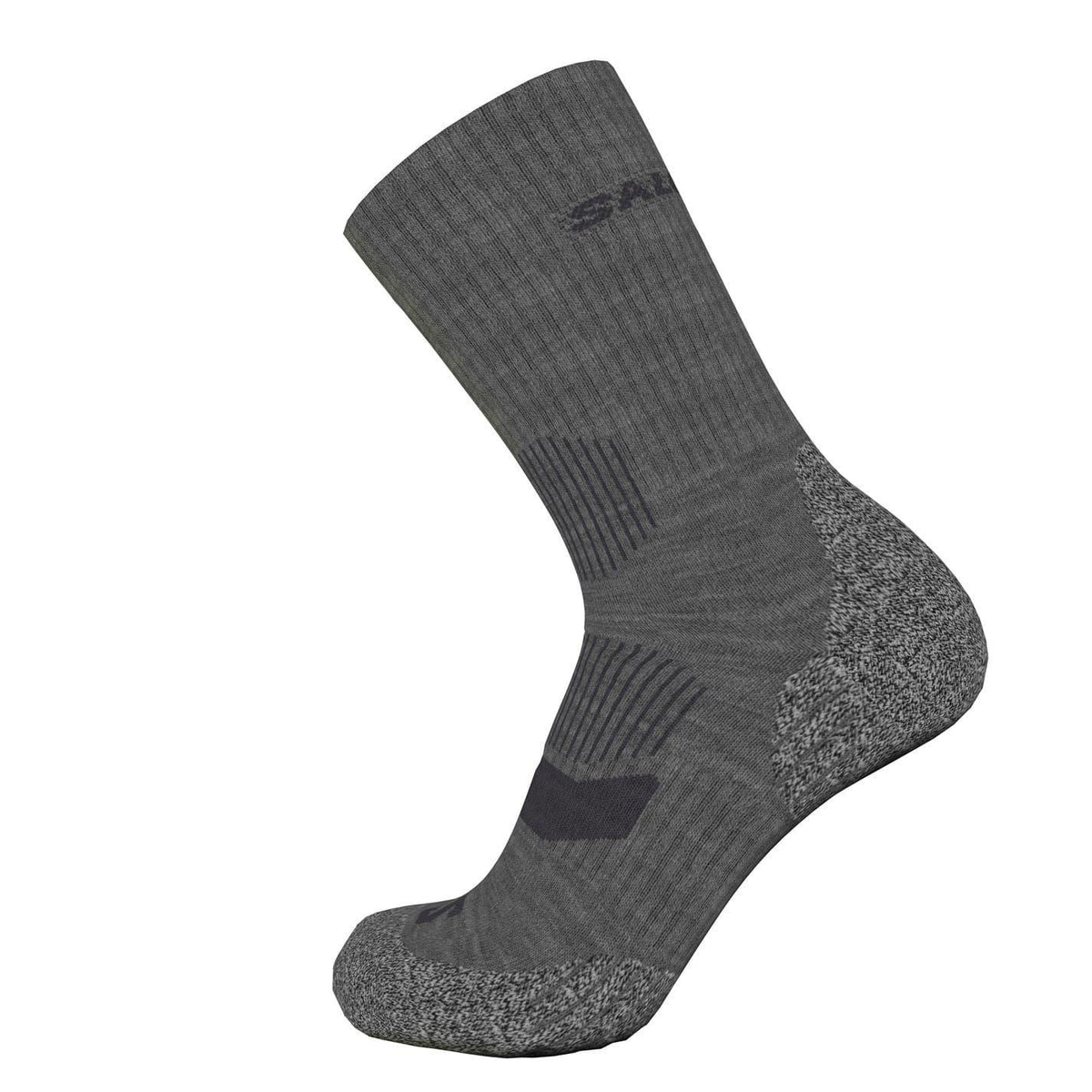 Grey-Phantom - Front - Salomon Mens Lightweight Crew Socks (Pack of 2)