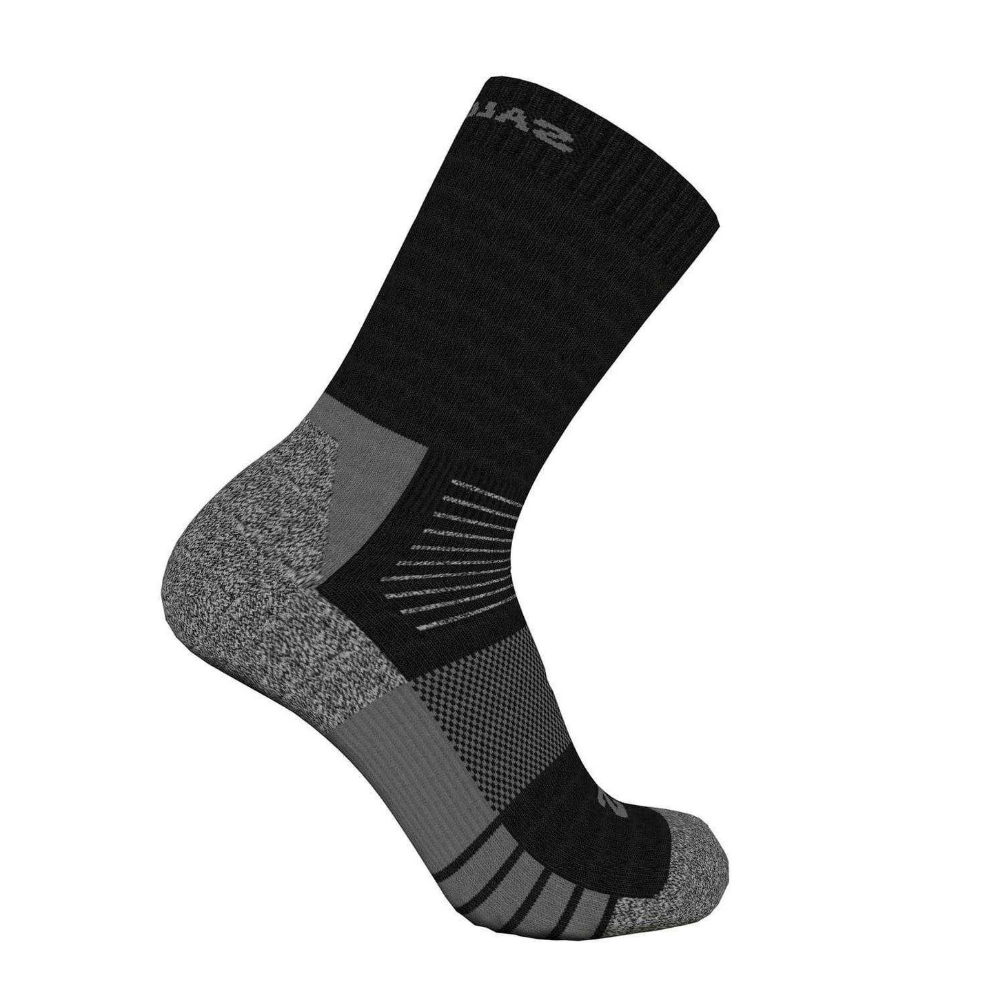 Black-Grey - Back - Salomon Unisex Adult Merin Crew Socks (Pack of 2)