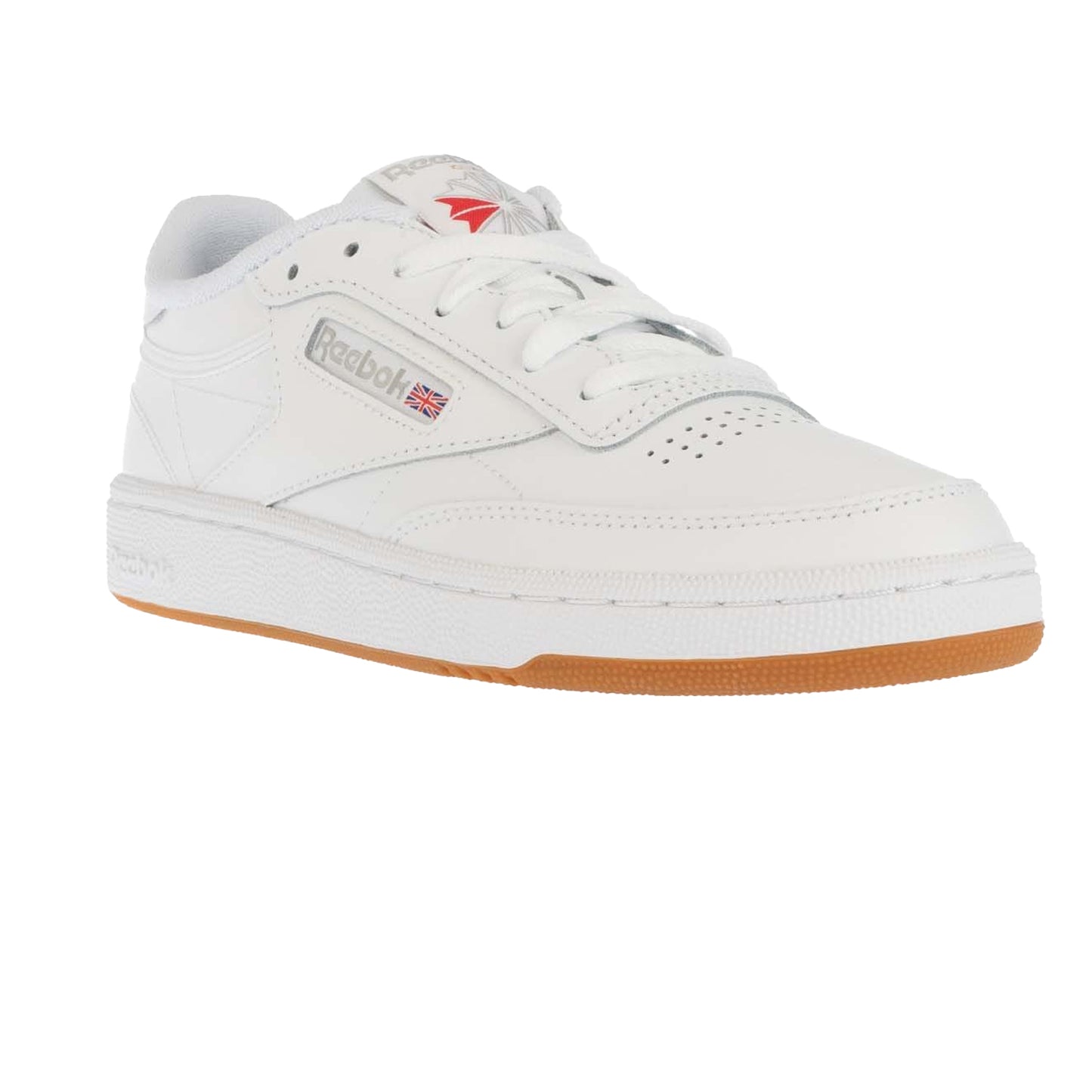 White - Front - Reebok Womens-Ladies Classics Club C 85 Leather Trainers