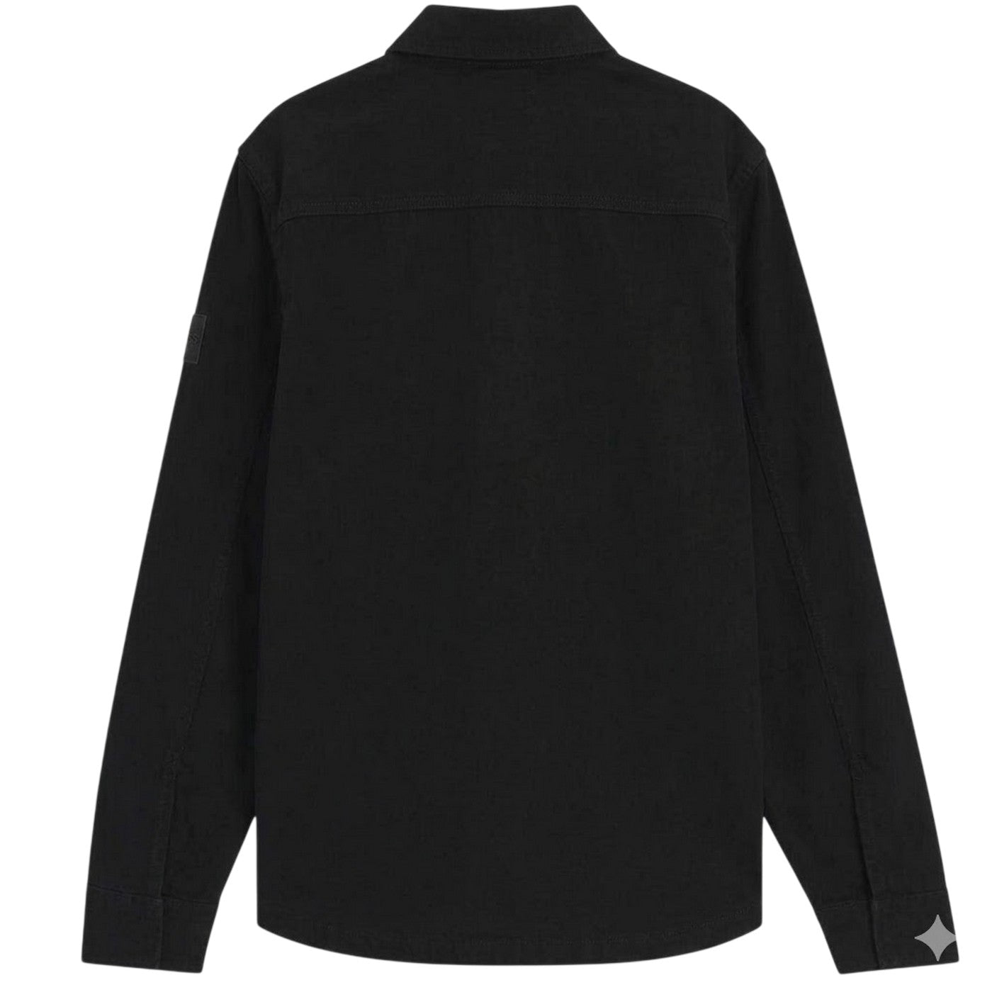 Black - Back - Boss Mens Locky Oversized Overshirt