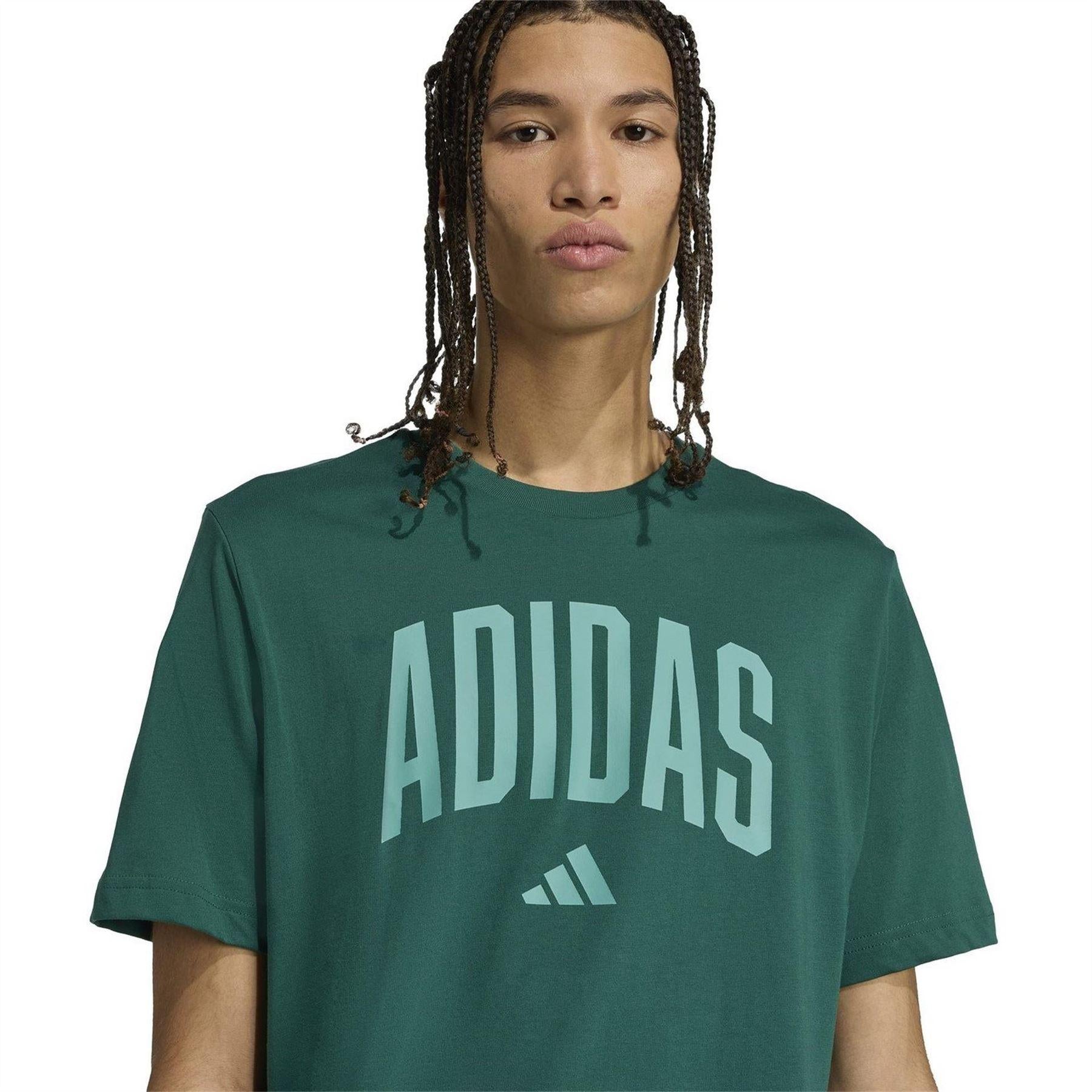College Green - Side - Adidas Mens Cotton T-Shirt