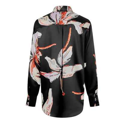 Black - Back - Marella Womens-Ladies Lugano Relaxed Fit Long-Sleeved Shirt