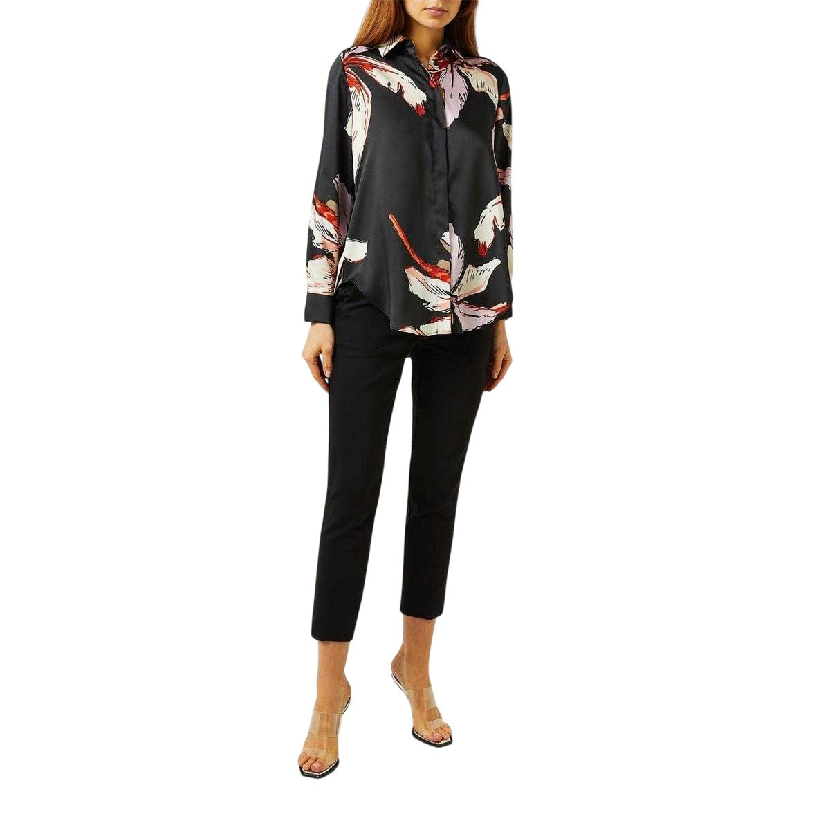 Black - Lifestyle - Marella Womens-Ladies Lugano Relaxed Fit Long-Sleeved Shirt