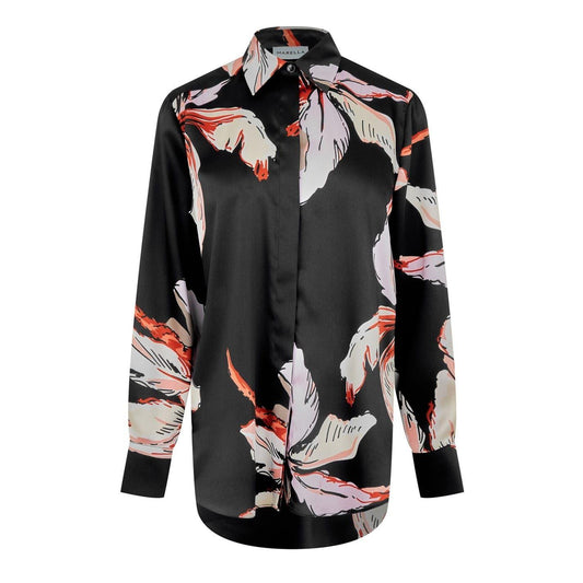 Black - Front - Marella Womens-Ladies Lugano Relaxed Fit Long-Sleeved Shirt