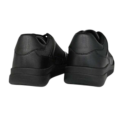 Black - Back - Pretty Green Childrens-Kids Welwyn Lace Up School Shoes