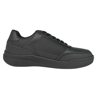 Black - Side - Pretty Green Childrens-Kids Welwyn Lace Up School Shoes