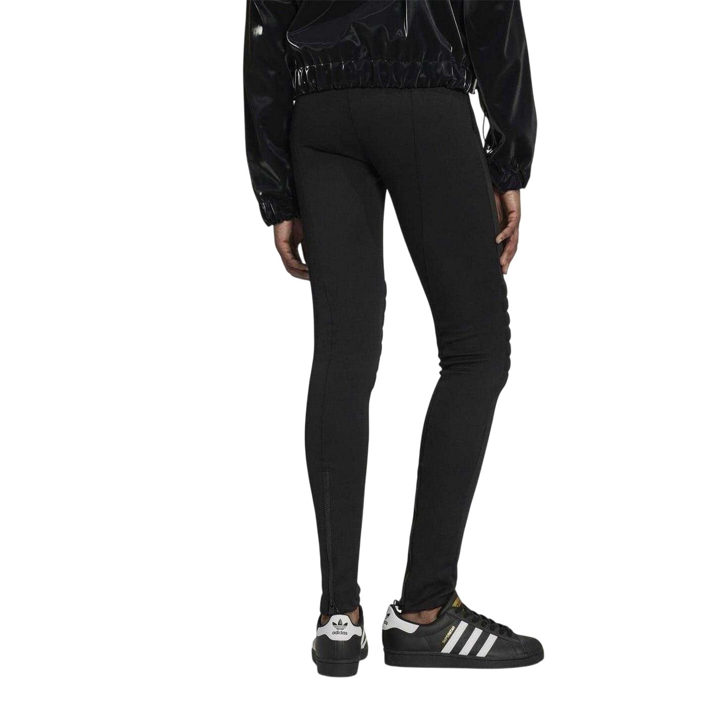 Black - Back - Adidas Womens-Ladies Performance Padded High Waist Tights