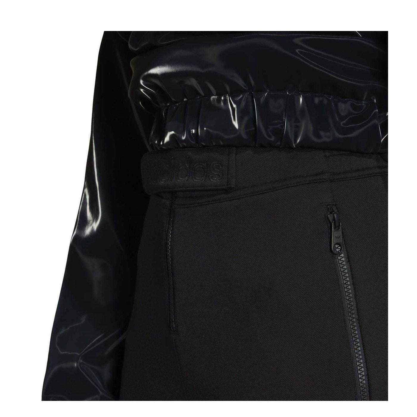Black - Side - Adidas Womens-Ladies Performance Padded High Waist Tights