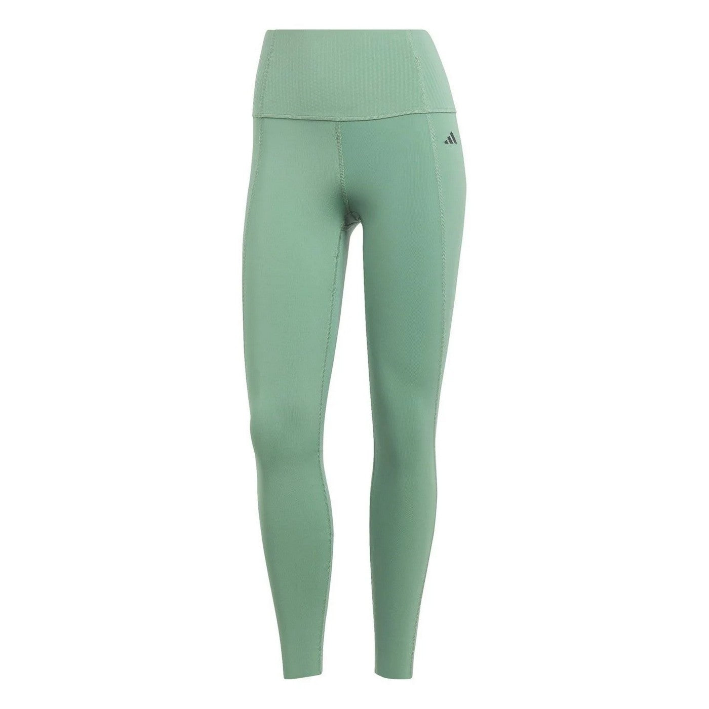 Green - Front - Adidas Womens-Ladies 7-8 Leggings